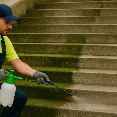 remover musgo e algas