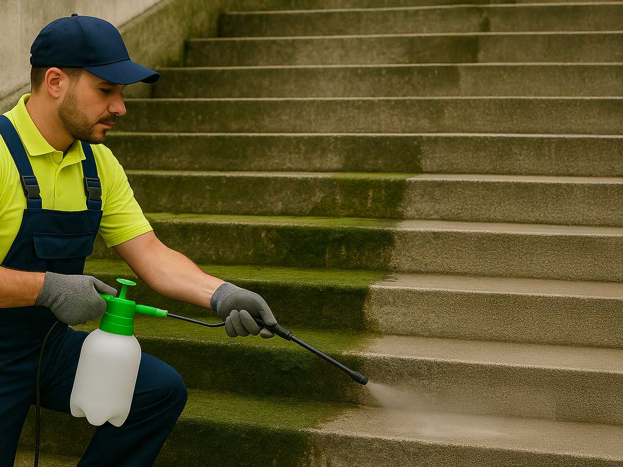 remover musgo e algas